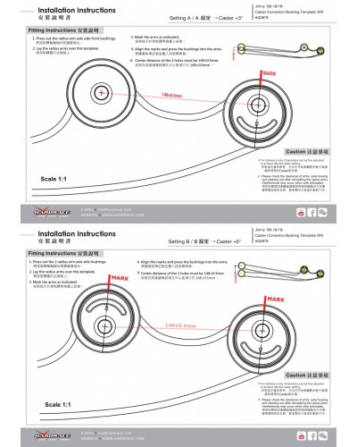 HARDRACE FRONT RADIUS ARM AXLE SIDE OFFSET BUSHING SUZUKI JIMNY'98-18/18- : KYP PERFORMANCE HOUSE