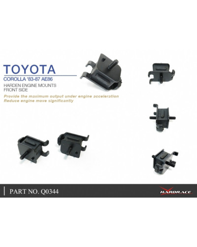 HARDRACE HARDENED ENGINE MOUNTS TOYOTA, AE86 83-87 : KYP PERFORMANCE HOUSE