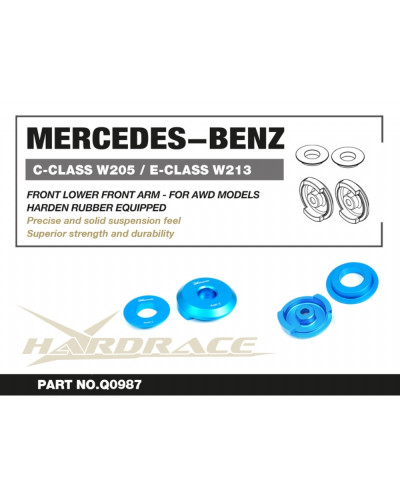 HARDRACE M-BENZ C-CLASS '15-21/GLC '15-/E-CLASS '17- REAR SUBFRAME ANTI-VIBRATION INSERT : KYP PERFORMANCE HOUSE