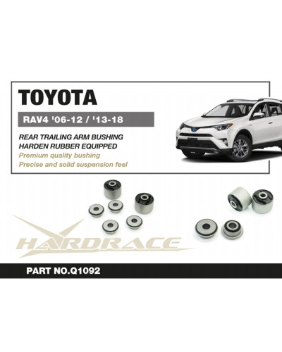 HARDRACE REAR TRAILING ARM BUSHING KIT TOYOTA, RAV4 '06-18, LEXUS, NX '14-21  : KYP PERFORMANCE HOUSE