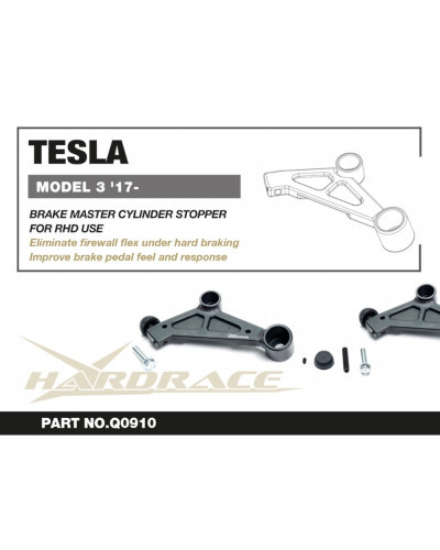 HARDRACE BRAKE MASTER CYLINDER STOPPER, TESLA, MODEL 3 '17- : KYP PERFORMANCE HOUSE