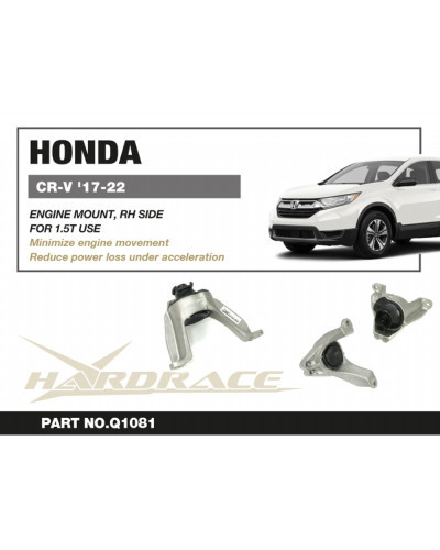 HARDRACE RIGHT SIDE ENGINE MOUNT HONDA CR-V '17-22 1.5T  : KYP PERFORMANCE HOUSE