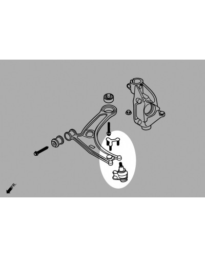 HARDRACE FRONT LOWER ARM BALL JOINT, AUDI, TT '06-14/ '14- : KYP PERFORMANCE HOUSE