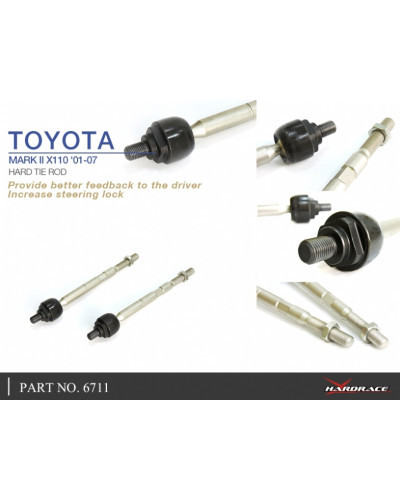 HARDRACE HARD TIE ROD TOYOTA, LEXUS, ALTEZZA, CROWN, CROWN MAJESTA, IS, MARK II/CHASER, XE10 99-05, JZS 17  99-07 : KYP PERFORMA