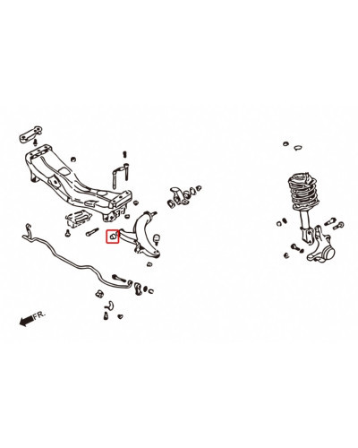 HARDRACE FRONT LOWER ARM BUSH SUBARU, IMPREZA, LEGACY, SF 97-02, STI GC/GF/GM 92-00, WRX GC/GF/GM 92-00, : KYP PERFORMANCE HOUSE