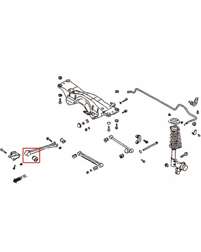 HARDRACE TRAILING ARM BUSHING SUBARU, IMPREZA, LEGACY, SF 97-02, STI GC/GF/GM 92-00, WRX GC/GF/GM 92-00, : KYP PERFORMANCE HOUSE