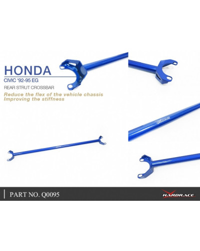 HARDRACE REAR STRUT BAR HONDA, CIVIC, EG EK 92-00 INTEGRA 94-01 : KYP PERFORMANCE HOUSE