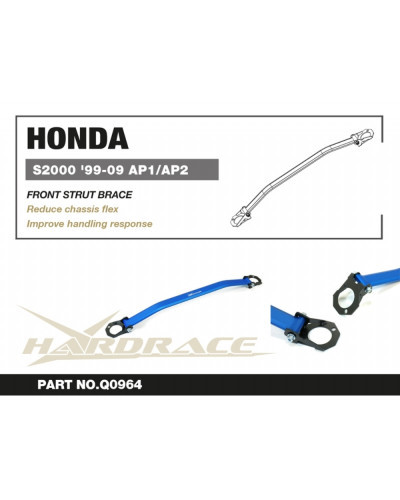 HARDRACE HONDA S2000 '99-09 FRONT STRUT BRACE : KYP PERFORMANCE HOUSE