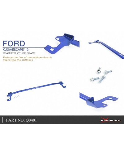 HARDRACE REAR STRUCTURE BRACE KUGA, MK2 12- : KYP PERFORMANCE HOUSE