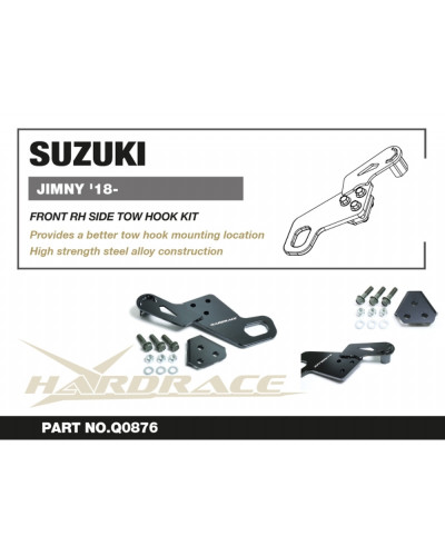 HARDRACE SUZUKI JIMNY '18- LHD FRONT RH SIDE TOW HOOK KIT : KYP PERFORMANCE HOUSE