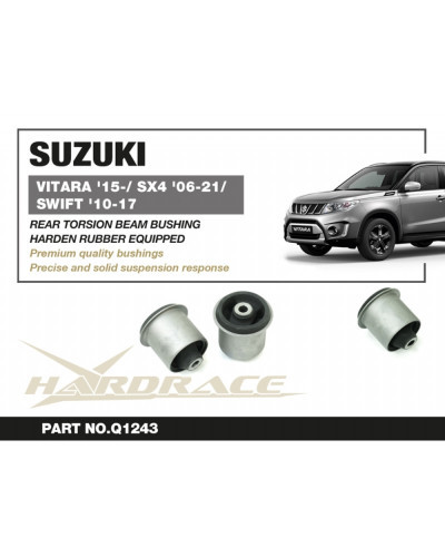 HARDRACE REAR TORSION BEAM BUSH SUZUKI, VITARA '15-, SX4 '06-21, SWIFT '10-17 : KYP PERFORMANCE HOUSE