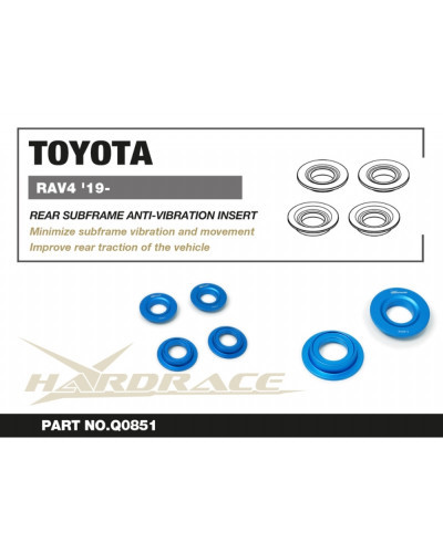 HARDRACE REAR SUBFRAME ANTI-VIBRATION INSERT TOYOTA RAV4 '19- : KYP PERFORMANCE HOUSE