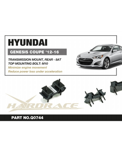 HARDRACE HYUNDAI GENESIS COUPE '12-16 8AT REAR GEARBOX MOUNT : KYP PERFORMANCE HOUSE