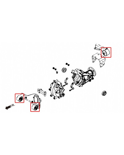 HARDRACE FRONT DIFF FRONT/REAR MOUNT BUSHING DAIHATSU, TERIOS, J200/F700 06-17 : KYP PERFORMANCE HOUSE