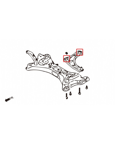 HARDRACE FRONT LOWER ARM BUSHING NISSAN, MARCH/MICRA, K13 10- : KYP PERFORMANCE HOUSE