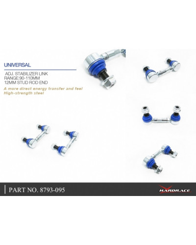 HARDRACE UNIVERSAL ADJUSTABLE SWAY BAR LINK (90-110MM)  : KYP PERFORMANCE HOUSE