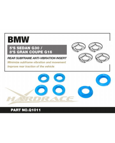 HARDRACE BMW 5'S SEDAN G30 / 8'S GRAN COUPE G16 REAR SUBFRAME ANTI-VIBRATION INSERT : KYP PERFORMANCE HOUSE