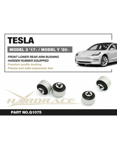 HARDRACE TESLA MODEL 3 '17-/ MODEL Y '20- FRONT LOWER REAR CURVED ARM BUSHING : KYP PERFORMANCE HOUSE