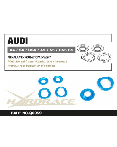 HARDRACE AUDI A4/S4/RS4/A5/S5/RS5 B9 '16- REAR SUBFRAME ANTI-VIBRATION INSERT : KYP PERFORMANCE HOUSE