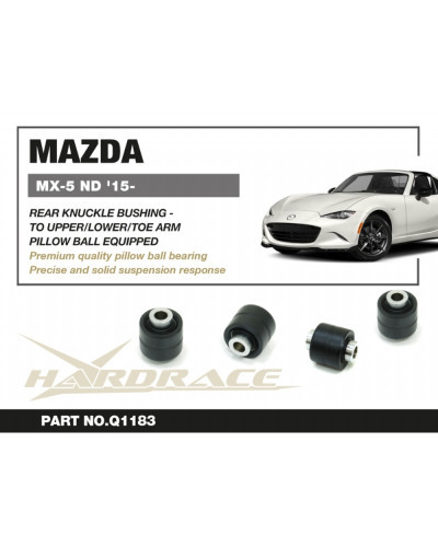 HARDRACE REAR KNUCKLE BUSH MAZDA, MX-5, MIATA '15- ND : KYP PERFORMANCE HOUSE