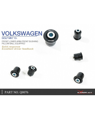 HARDRACE FRONT LOWER ARM-FRONT BUSHING AUDI, SKODA, VOLKSWAGEN, A3, GOLF, KAROQ, KODIAQ, OCTAVIA, PASSAT, SUPERB, TIGUAN, TOURAN