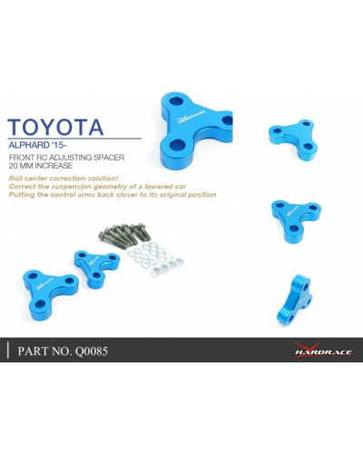 HARDRACE FRONT RC ADJUSTABLE SPACER TOYOTA, ALPHARD/VELLFIRE, 15-PRESENT : KYP PERFORMANCE HOUSE