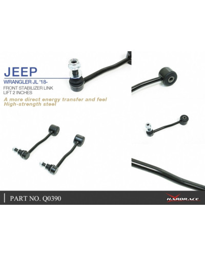 HARDRACE FRONT STABILIZER LINK JEEP, GLADIATOR, WRANGLER, WRANGLER UNLIMITE JL 18-PRESENT, JLU 18-PRESENT, JT 19-PRESENT : KYP P