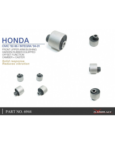 HARDRACE FRONT UPPER ARM BUSHING-OFFSET FUNCTION, HONDA, CIVIC, DEL SOL, INTEGRA, DC2 94-01, EG, EH, EJ1/2, EG1/2 : KYP PERFORMA