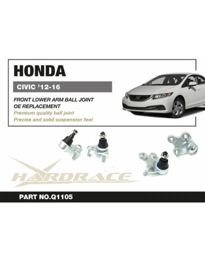 HARDRACE FRONT LOWER BALL JOINT HONDA CIVIC '12-16 9TH GEN : KYP PERFORMANCE HOUSE