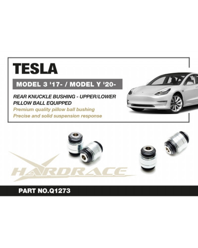 HARDRACE V2 UPPER/LOWER REAR KNUCKLE BUSHING TESLA MODEL 3 17-, MODEL Y 20-  : KYP PERFORMANCE HOUSE