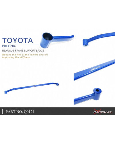 HARDRACE REAR SUBFRAME SUPPORT BRACE TOYOTA, COROLLA/ALTIS/AURIS, PRIUS, AURIS E210 18-, XW50 15-PRESENT : KYP PERFORMANCE HOUSE