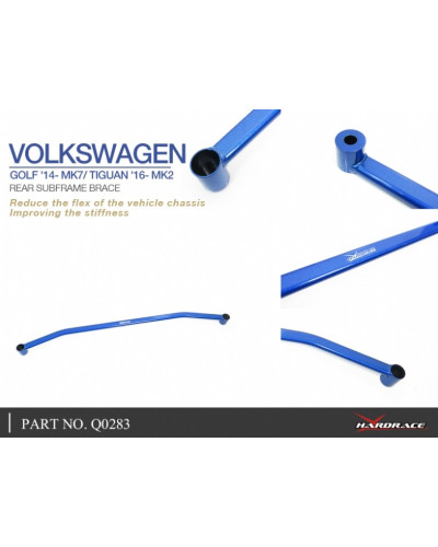 HARDRACE REAR SUBFRAME BRACE VOLKSWAGEN, GOLF, MK7, A7, TYP 5G 14- : KYP PERFORMANCE HOUSE