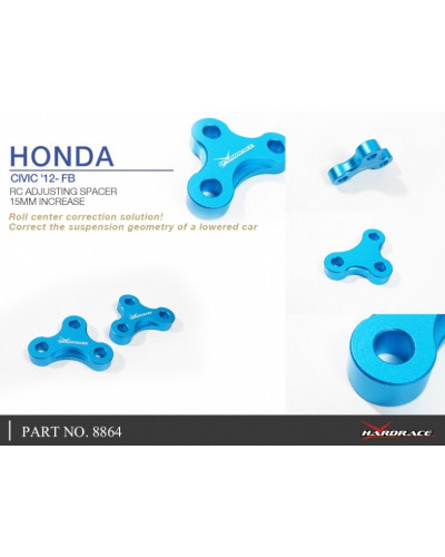 HARDRACE RC ADJUSTABLE SPACER (15MM INCREASE) HONDA, CIVIC, FG, FB : KYP PERFORMANCE HOUSE