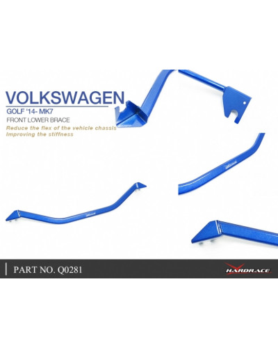 HARDRACE FRONT LOWER BRACE VOLKSWAGEN, GOLF, MK7, A7, TYP 5G 14- : KYP PERFORMANCE HOUSE