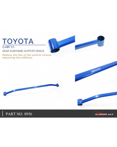 HARDRACE REAR SUBFRAME SUPPORT BRACE TOYOTA, CHR, 17-PRESENT : KYP PERFORMANCE HOUSE