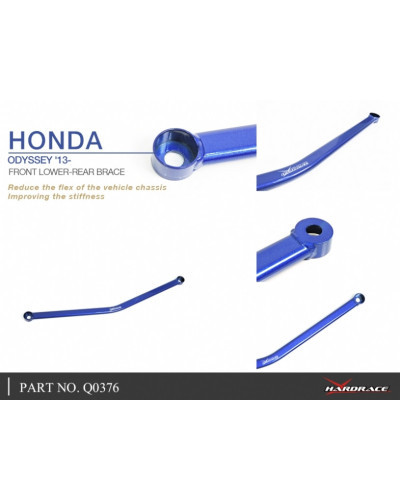 HARDRACE FRONT LOWER-REAR BRACE HONDA, ODYSSEY JDM, RC1/2 : KYP PERFORMANCE HOUSE