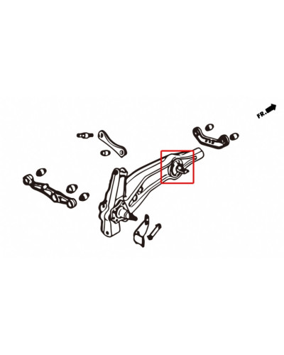 HARDRACE REAR TRAILING ARM BUSHING HONDA, CIVIC, CRX, CR-V, INTEGRA, EF6/7/8, DC2 94-01, EC/ED/EE/EF, EG, EH, EJ1/2, EK3/4/5/9, 