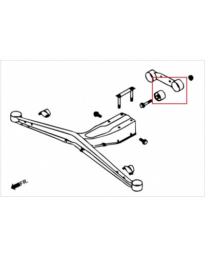 HARDRACE REAR DIFF SUPPORT MEMBER BUSHING SUBARU, IMPREZA, STI GD/GG 01-06, WRX GD/GG 01-06 : KYP PERFORMANCE HOUSE