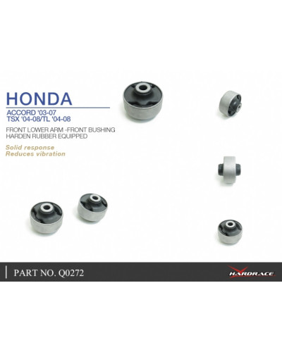 HARDRACE FRONT LOWER ARM FRONT BUSHING HONDA, ACCORD TL, EURO, TSX, CL7/8/9, CL9, UA6 04-08 : KYP PERFORMANCE HOUSE