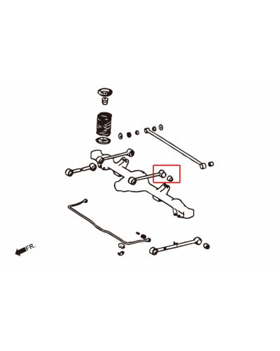 HARDRACE REAR UPPER ARM BUSH TOYOTA, LEXUS, LAND CRUISER, LX, LX450 J80 95-97, J80 90-97 : KYP PERFORMANCE HOUSE