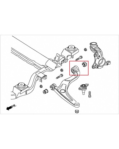 HARDRACE REAR BUSHING FRONT LOWER ARM VOLKSWAGEN, TRANSPORTER, T5 03-16, T6 16-PRESENT : KYP PERFORMANCE HOUSE