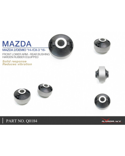 HARDRACE FRONT LOWER ARM REAR BUSHING MAZDA, 2/DEMIO, CX3, DJ 14-PRESENT, DK 15- : KYP PERFORMANCE HOUSE