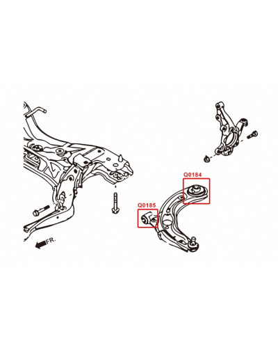 HARDRACE FRONT LOWER ARM REAR BUSHING MAZDA, 2/DEMIO, CX3, DJ 14-PRESENT, DK 15- : KYP PERFORMANCE HOUSE