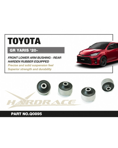 HARDRACE FRONT LOWER ARM REAR BUSHING KIT TOYOTA, GR YARIS '20-  : KYP PERFORMANCE HOUSE