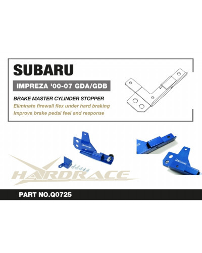 HARDRACE SUBARU IMPREZA '00-07 GDA/GDB BRAKE MASTER CYLINDER STOPPER : KYP PERFORMANCE HOUSE