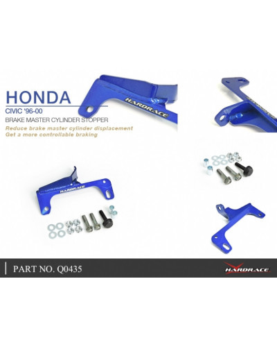 HARDRACE BRAKE MASTER CYLINDER STOPPER/LHD ONLY HONDA, CIVIC, EK3/4/5/9, EJ6/7/8/9, EM1 : KYP PERFORMANCE HOUSE