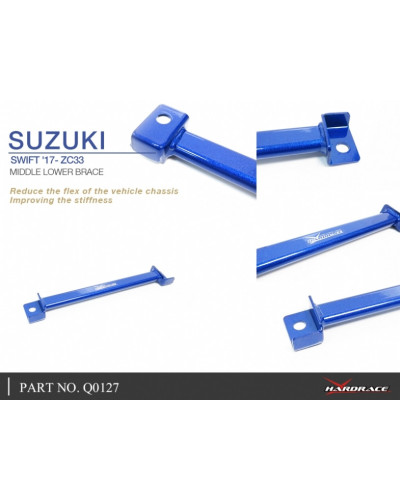 HARDRACE MIDDLE LOWER BRACE SUZUKI, BALENO, SWIFT, 15-PRESENT, ZC33 17-PRESENT : KYP PERFORMANCE HOUSE