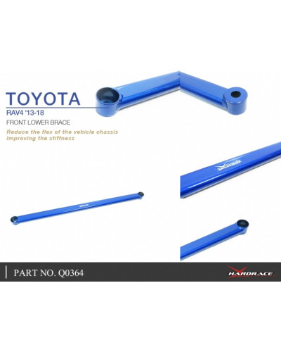 HARDRACE FRONT LOWER BRACE TOYOTA, RAV4, XA40 13-18 : KYP PERFORMANCE HOUSE