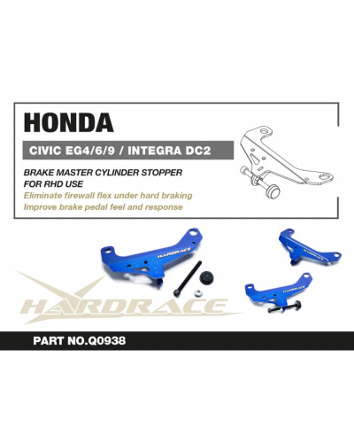 HARDRACE HONDA CIVIC EG4/6/9 / INTEGRA DC2 BRAKE MASTER CYLINDER STOPPER : KYP PERFORMANCE HOUSE