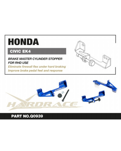 HARDRACE HONDA CIVIC EK 96-00 BRAKE MASTER CYLINDER STOPPER : KYP PERFORMANCE HOUSE